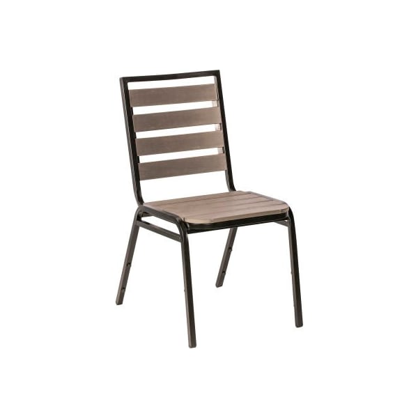 Lorell Charcoal Outdoor Chair - Pack of 4